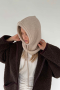 Balaclava merino, beige