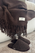 Koc wełna BOUCLE, chocolate