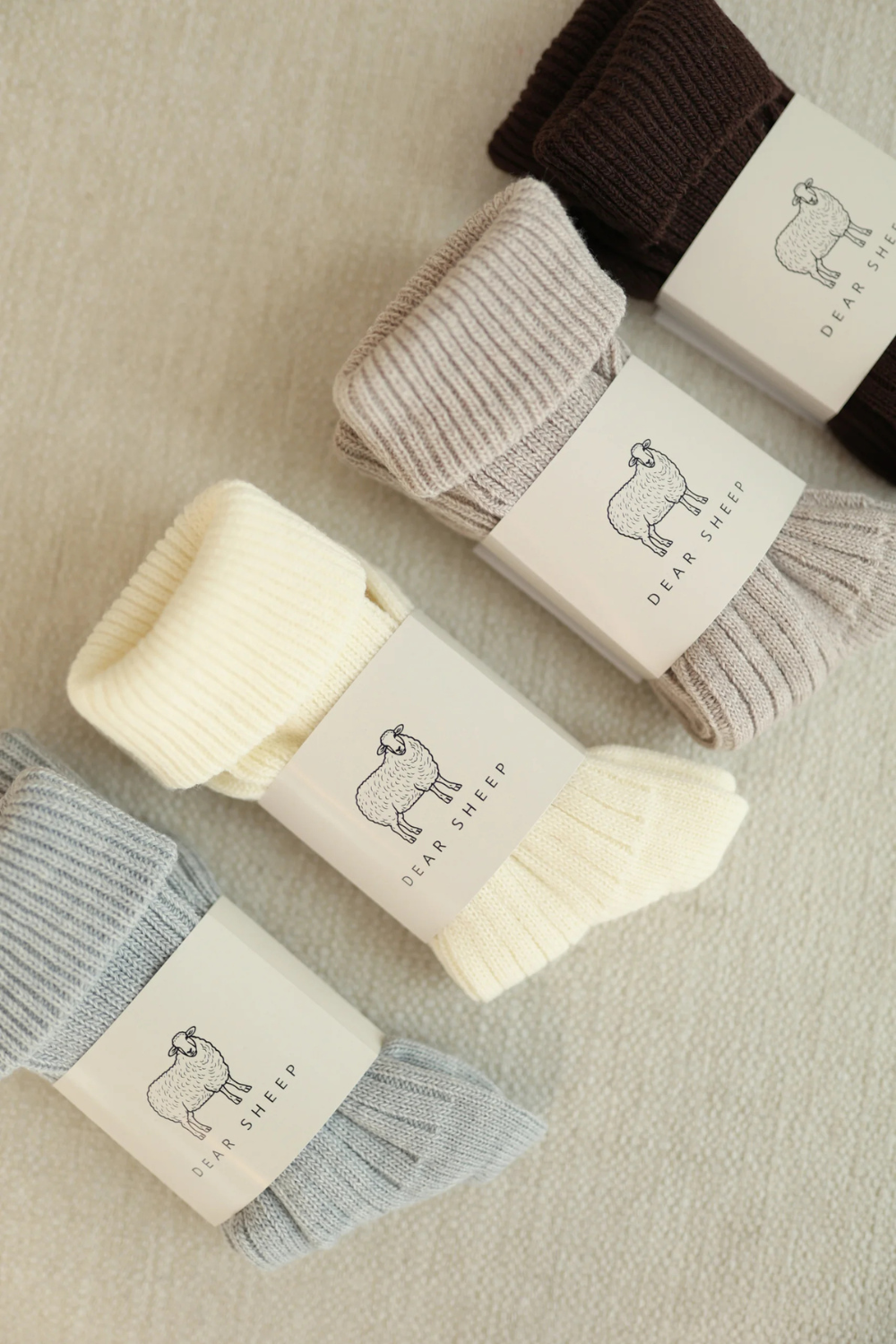 Grube skarpety merino, chocolate