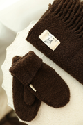 Rękawiczki z jednym palcem merino, chocolate