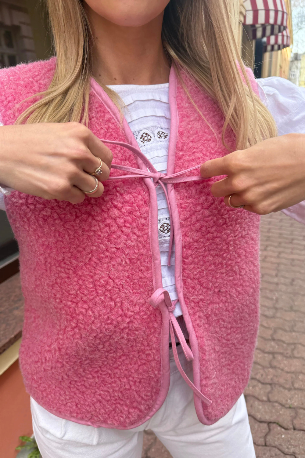 Kamizelka merino LILLY, candy