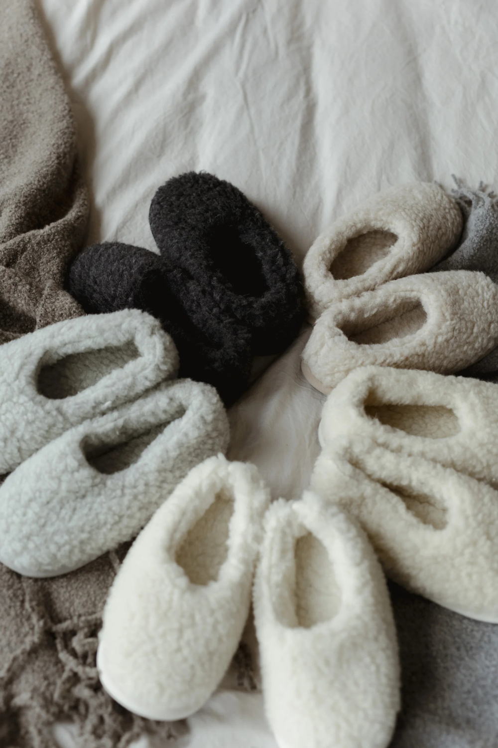 Kapcie pełne merino, grey