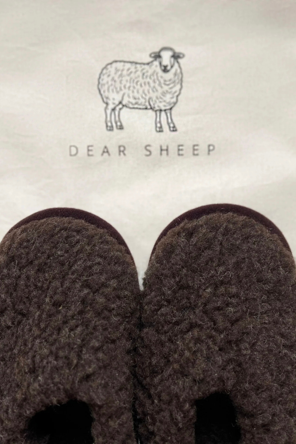 Kapcie pełne merino, brown