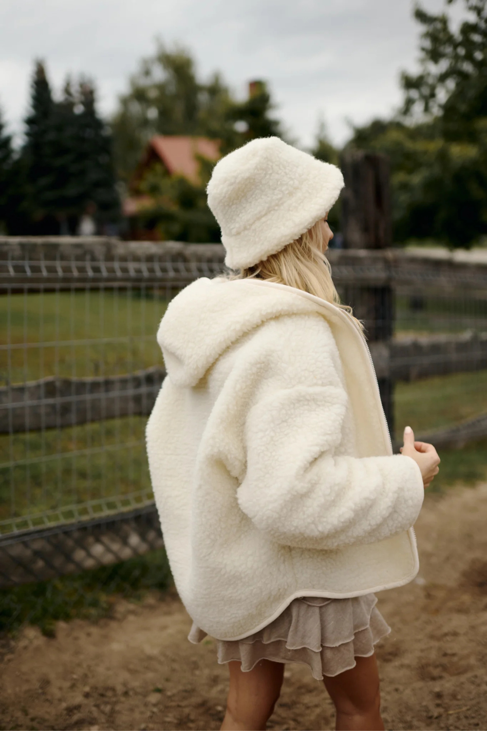 Kurtka/ bluza merino TEDDY, natural