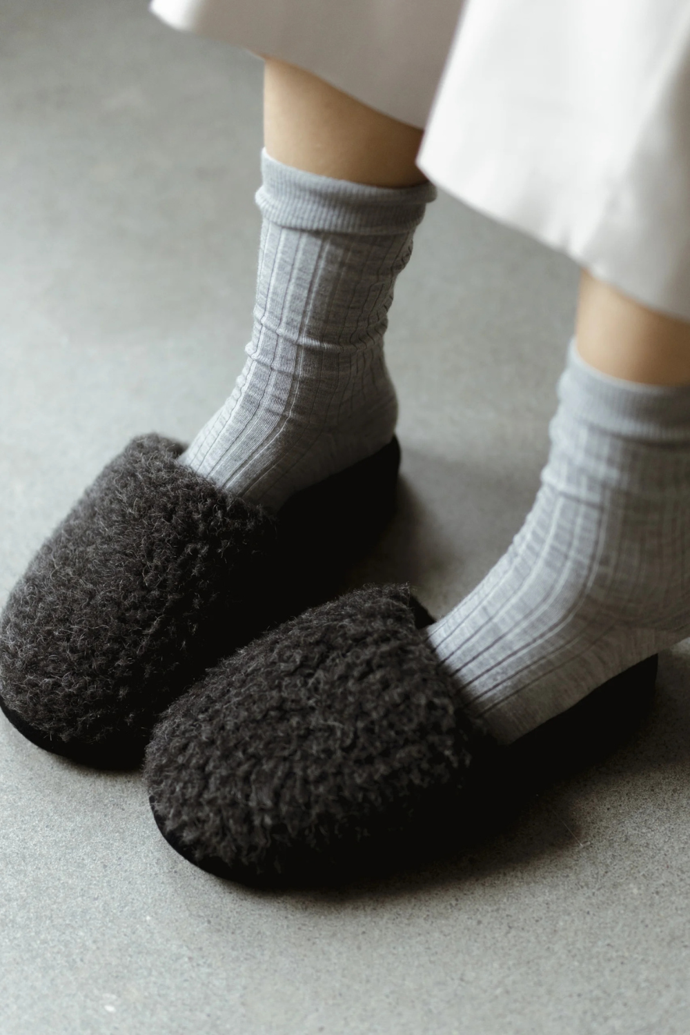 Skarpetki merino, grey