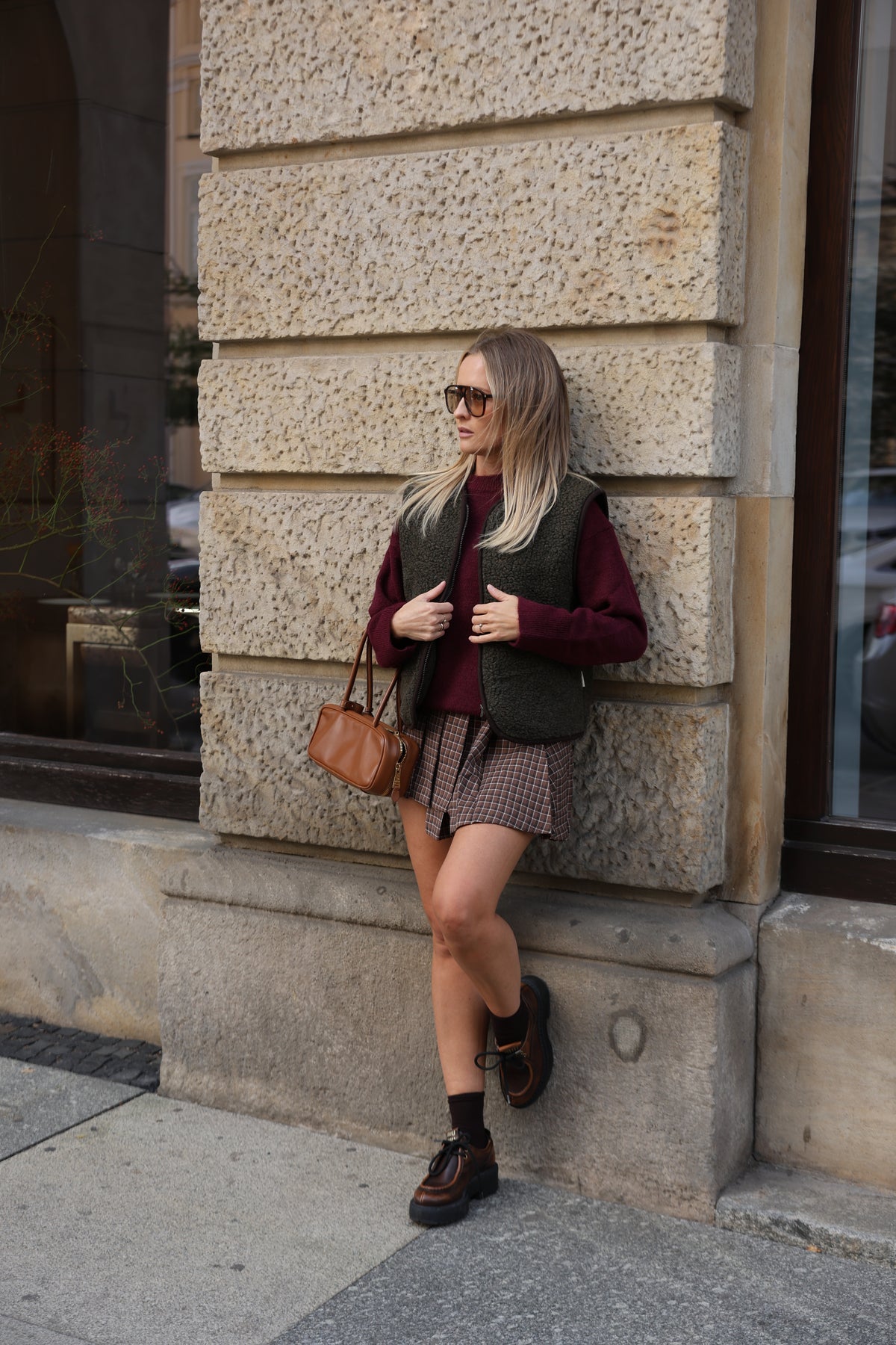 Kamizelka merino MOVE,  OLIVE