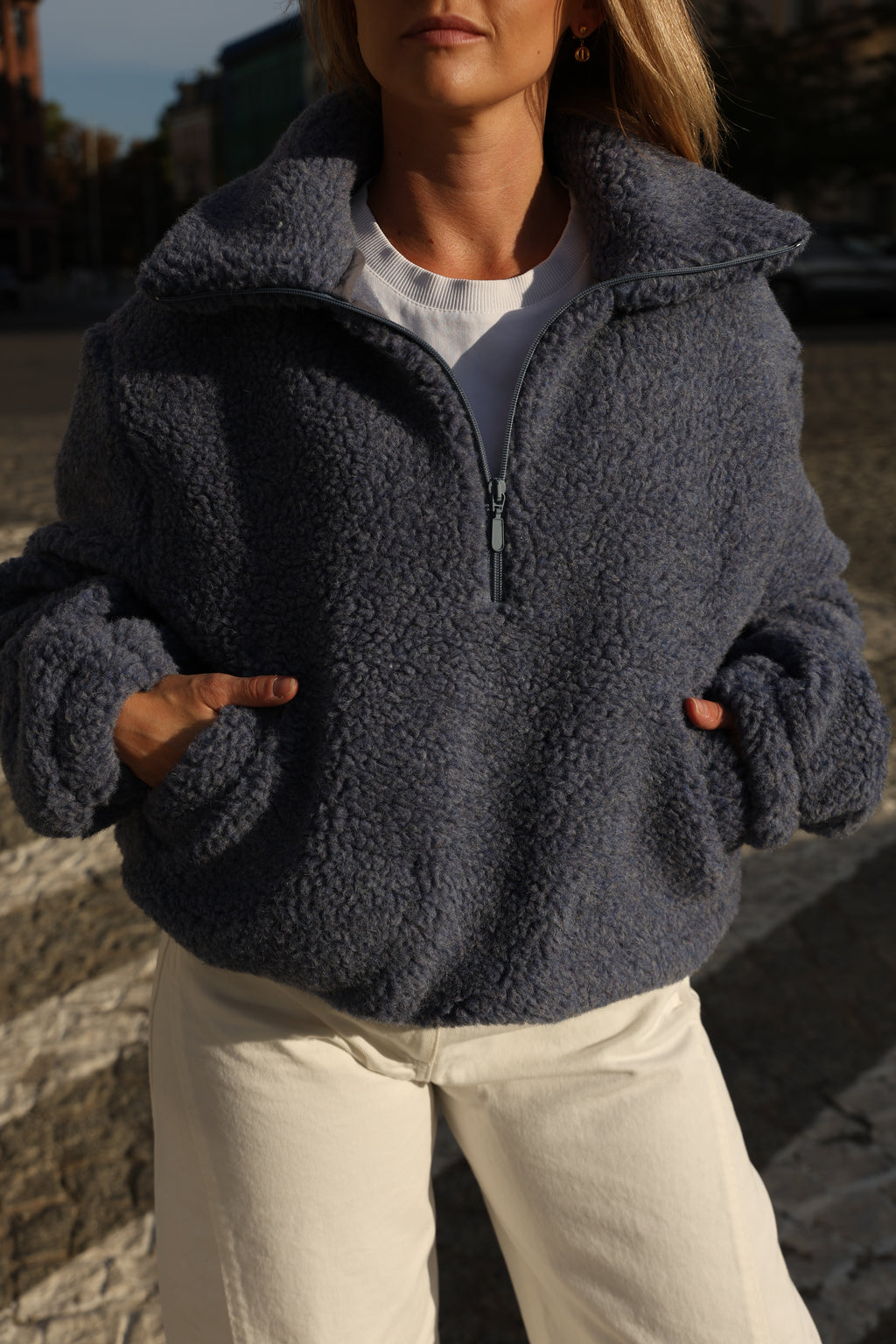 Bluza SPRINT, polar merino BLUE