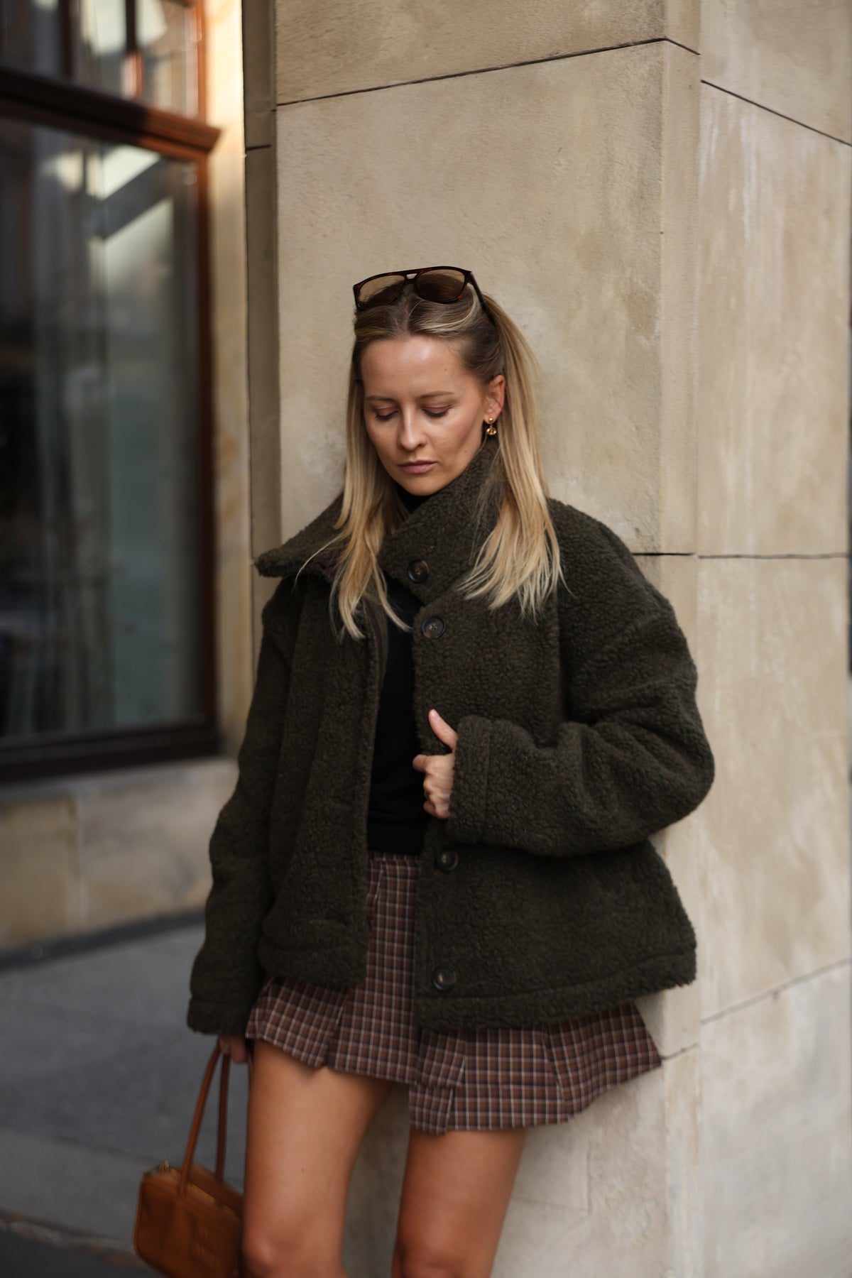 Kurtka merino STUDIO, OLIVE