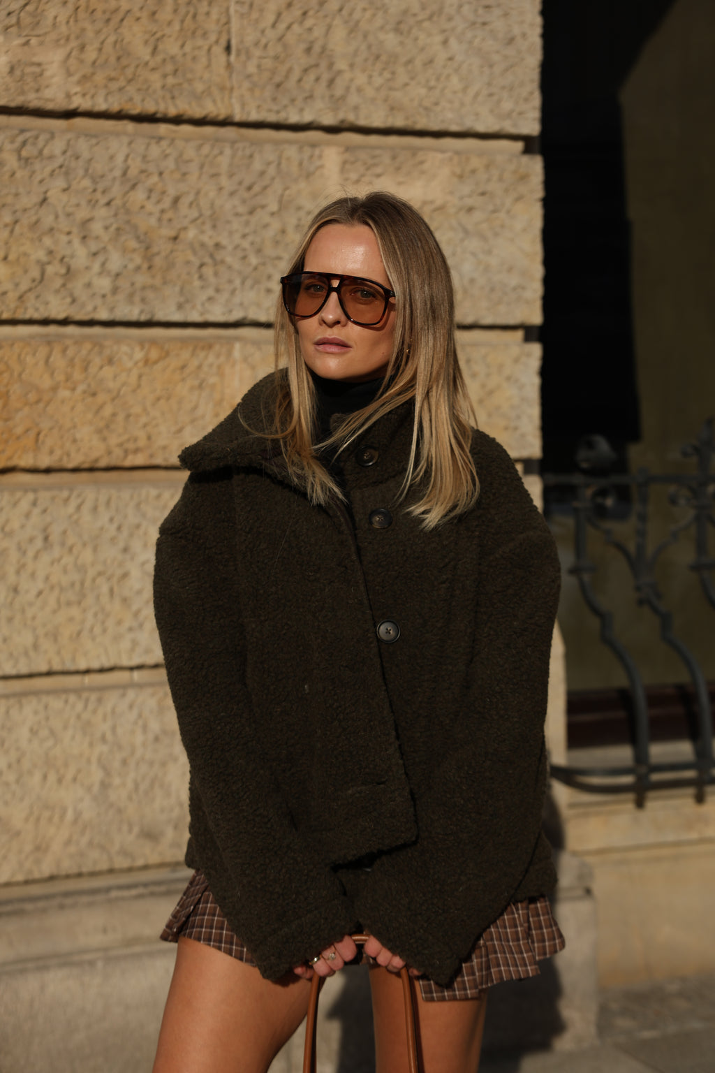Kurtka merino STUDIO, OLIVE