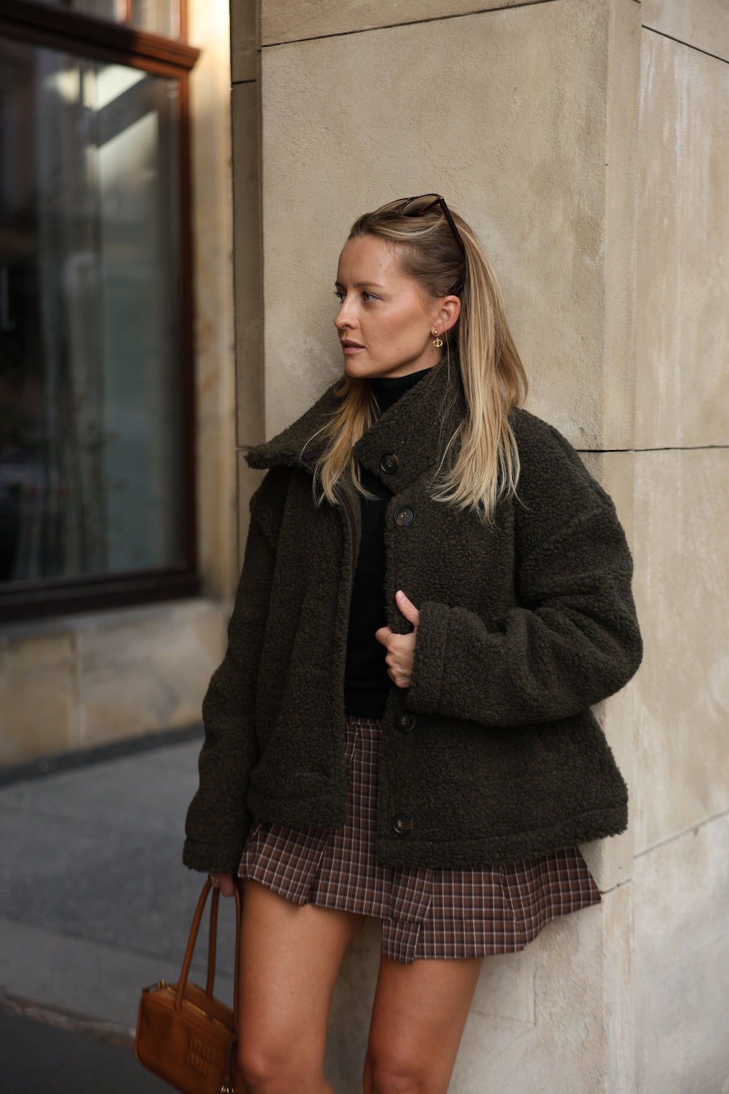 Kurtka merino STUDIO, OLIVE