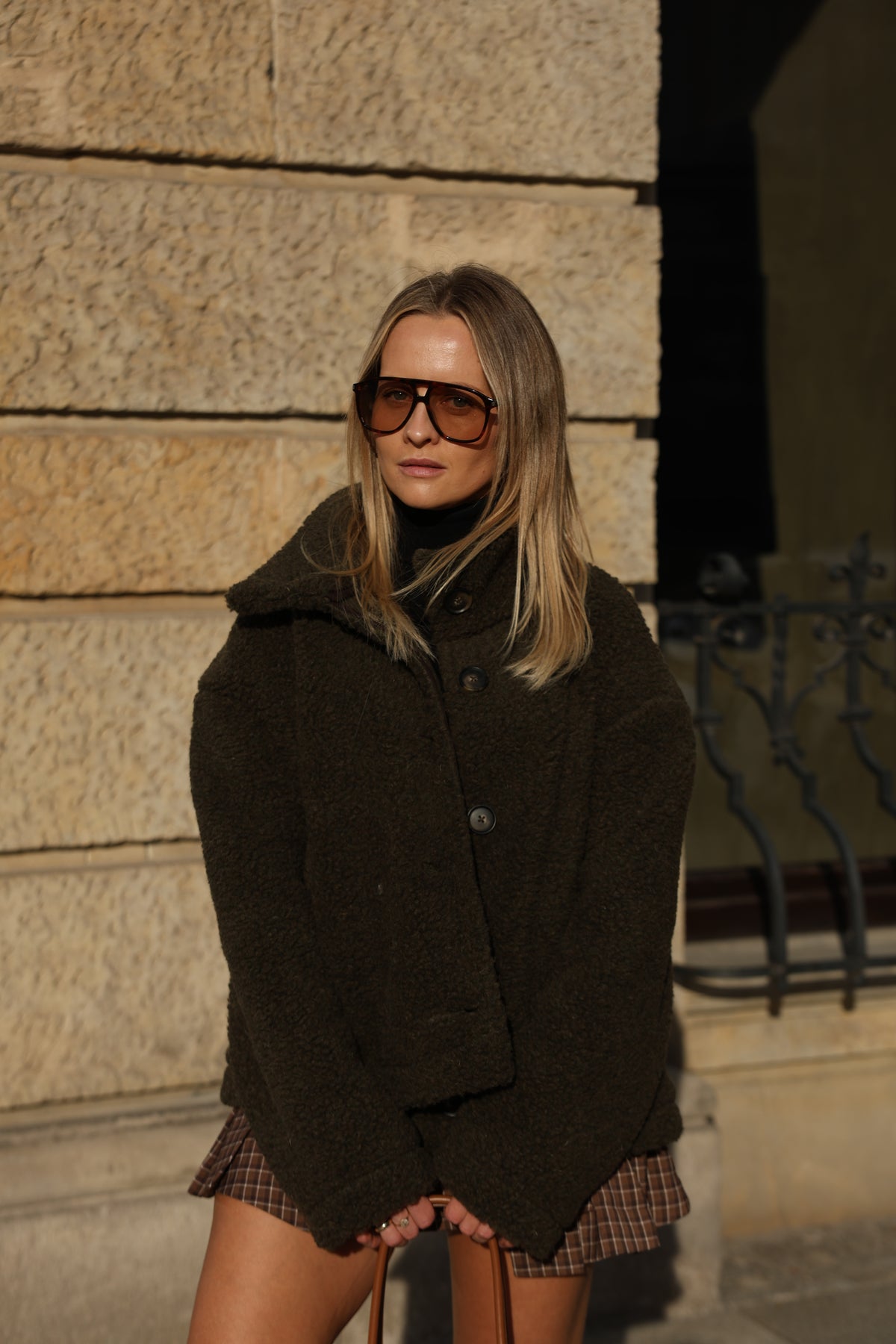 Kurtka merino STUDIO, OLIVE