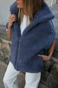Kamizelka merino CLOUD, BLUE