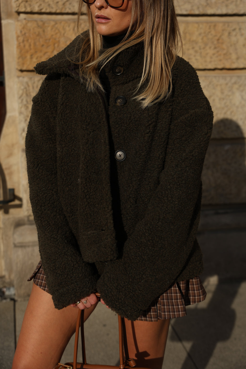 Kurtka merino STUDIO, OLIVE