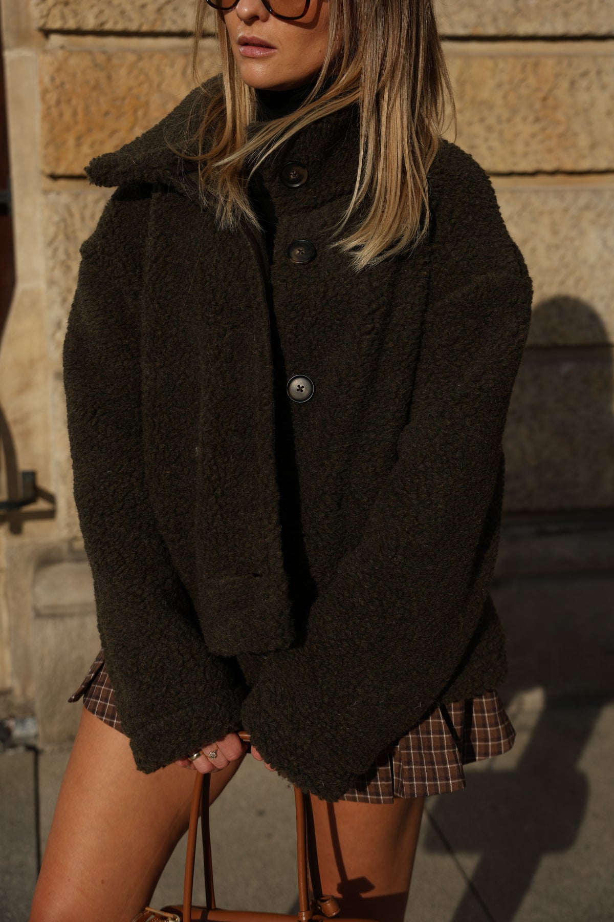 Kurtka merino STUDIO, OLIVE