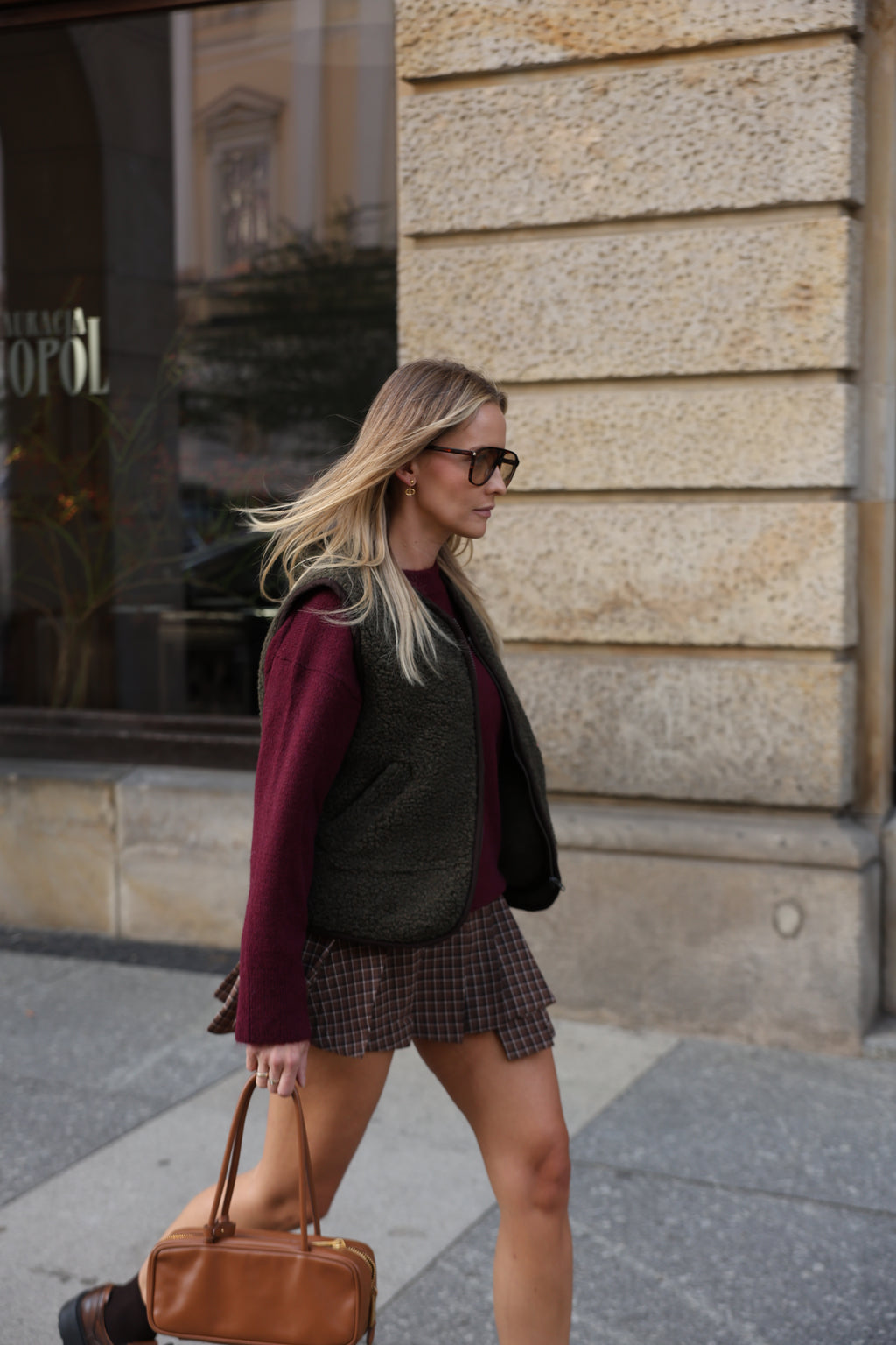 Kamizelka merino MOVE,  OLIVE