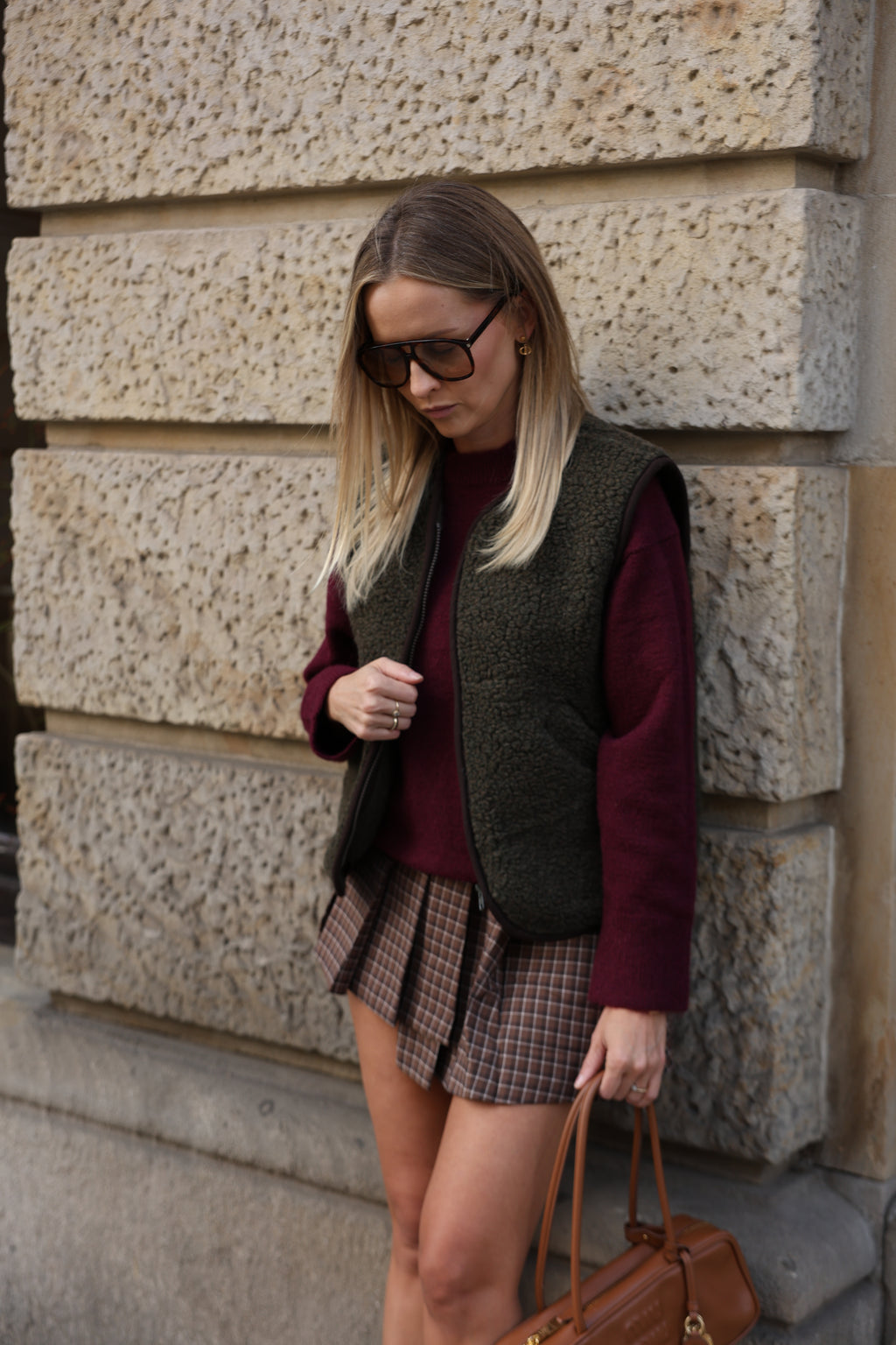 Kamizelka merino MOVE,  OLIVE