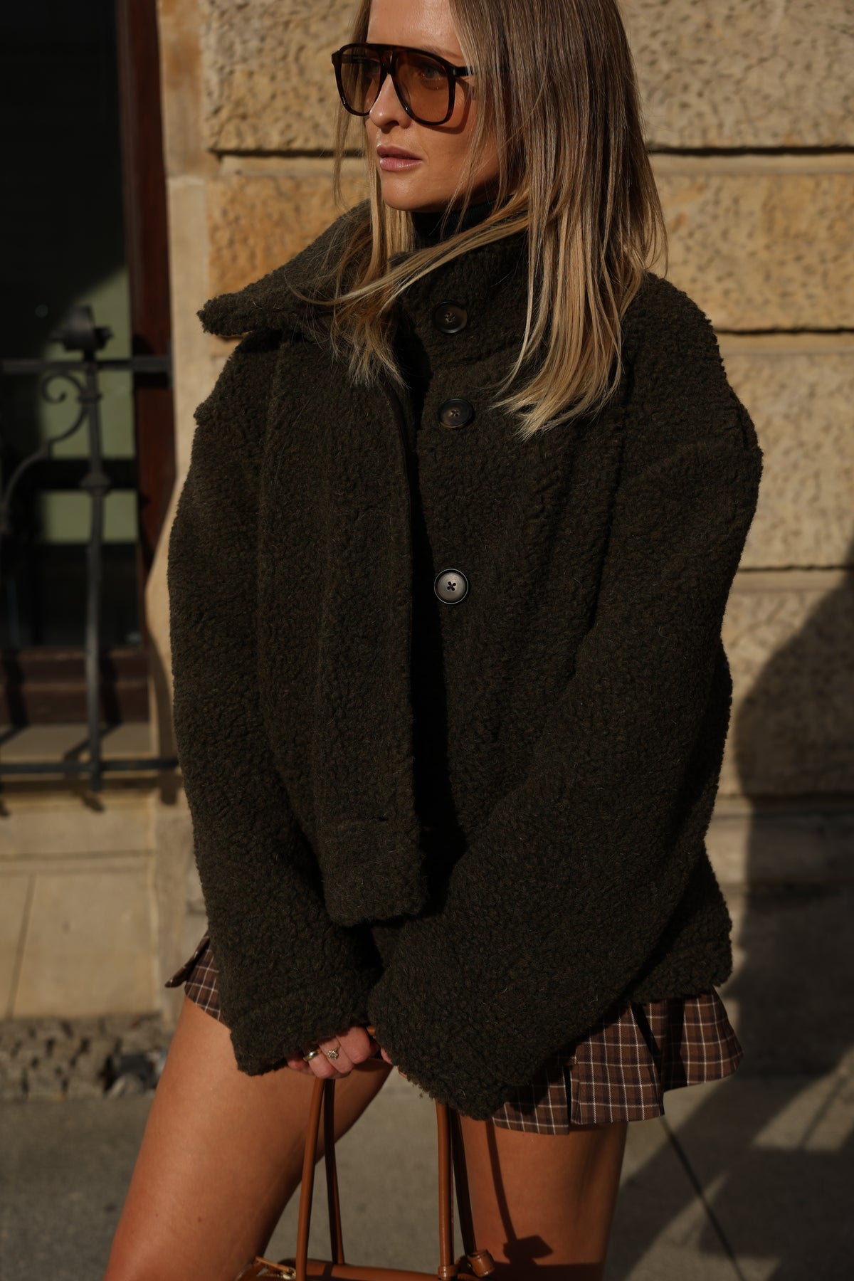 Kurtka merino STUDIO, OLIVE