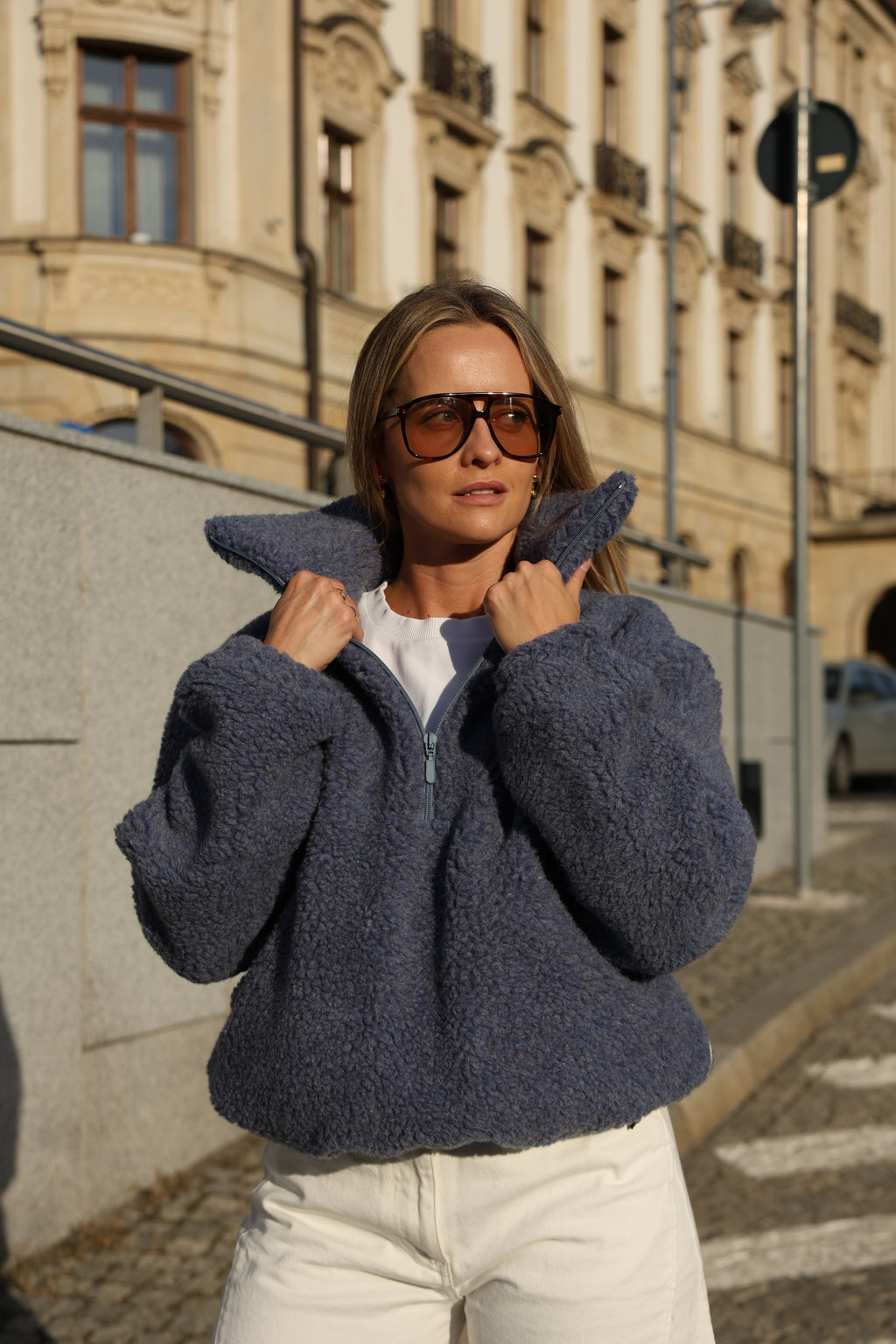 Bluza SPRINT, polar merino BLUE