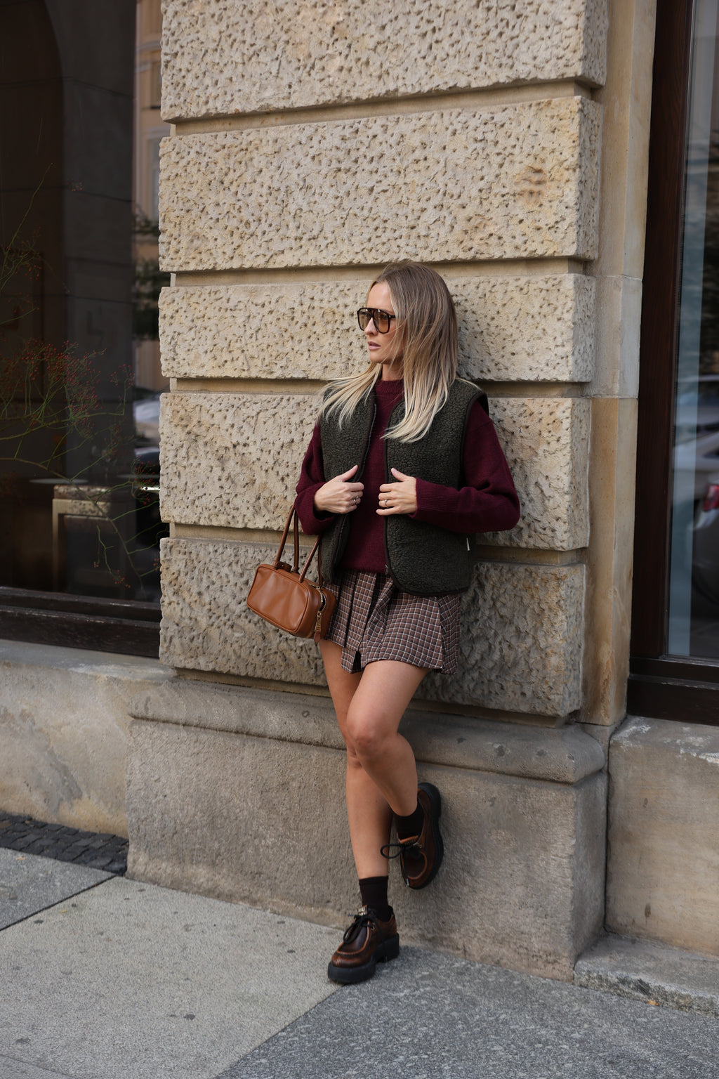 Kamizelka merino MOVE,  OLIVE