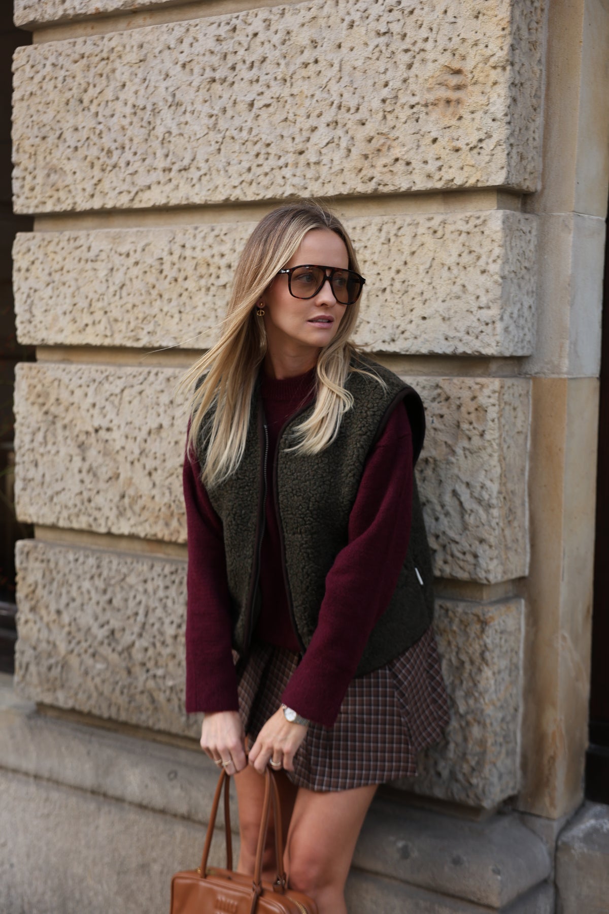 Kamizelka merino MOVE,  OLIVE