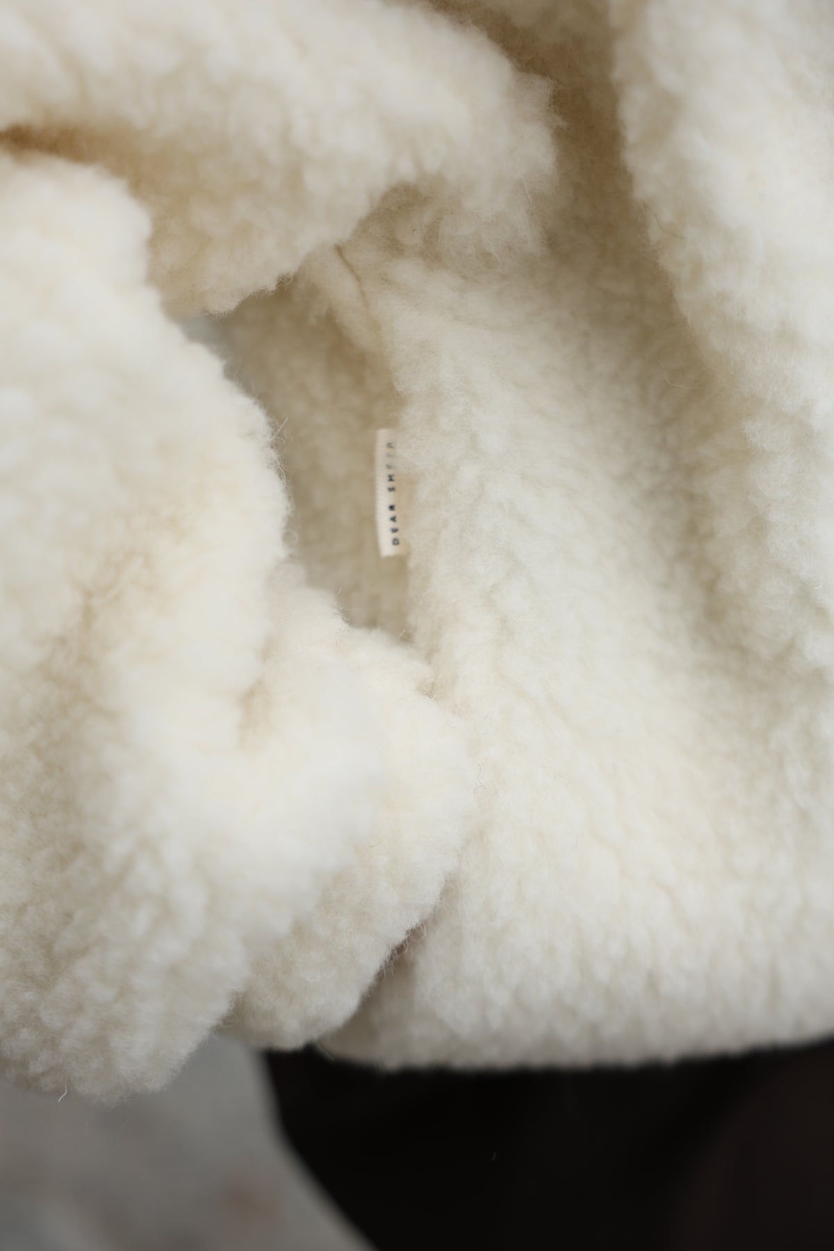 Bluza Huggy, polar merino Cream