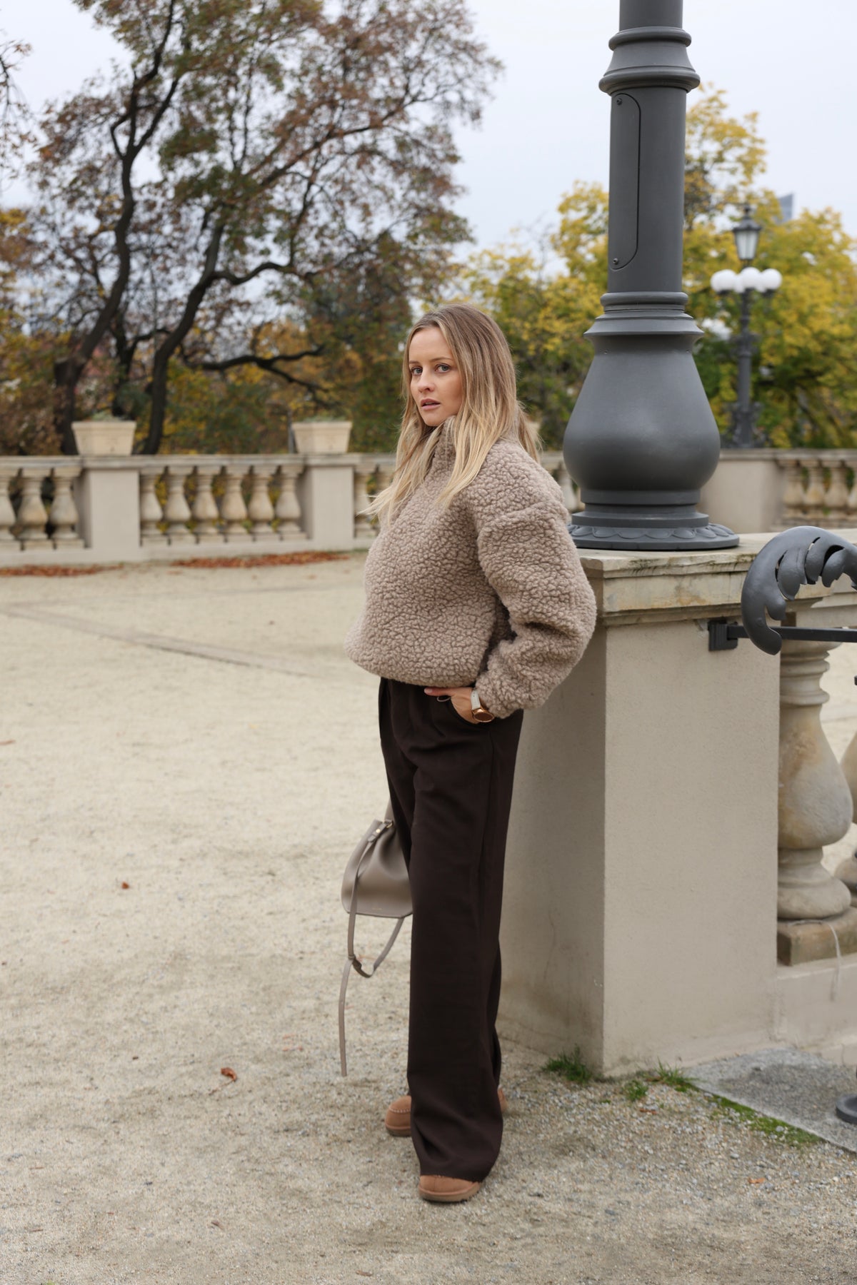 Bluza Huggy, polar merino Beige
