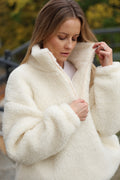 Bluza Huggy, polar merino Cream