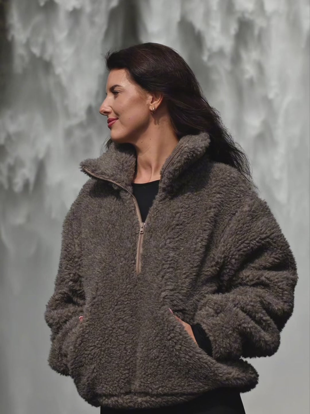 Bluza merino SPRINT, taupe